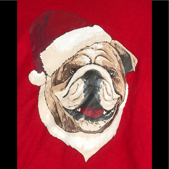 CLUB ROOM Christmas Santa Hat Dog Long Sleeve - Picture 1 of 6